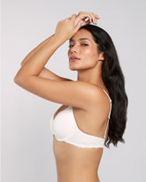 La Senza Lightly Lined Full Coverage Bra With Lace Ivory / 34B